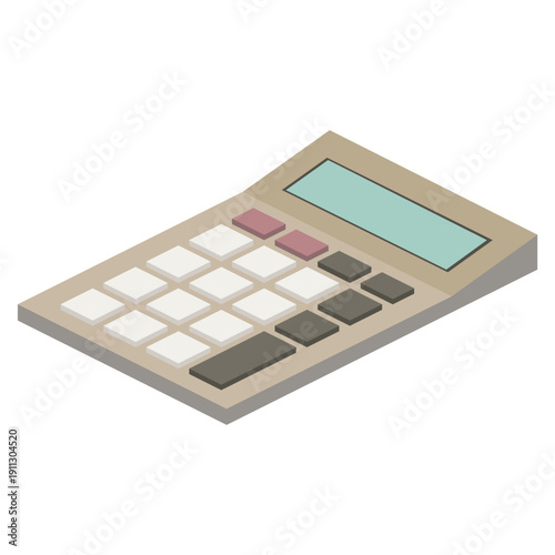 シンプルでかわいい電卓・計算機のイラスト