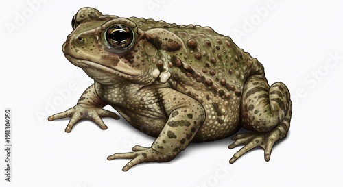 Illustration of a Detailed Toad