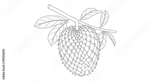 A simple black and white drawing of a strawberry in a mesh bag.