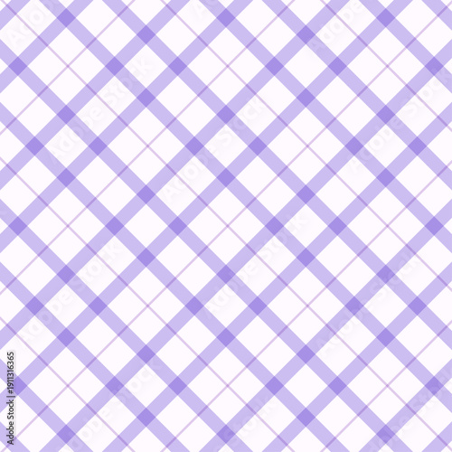 薄いパープルのシンプルで使いやすいアーガイル柄背景パターン