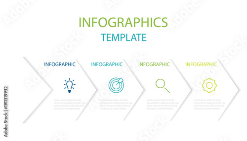 Line infographic numbers template with five elements, icons. Vector infographic template. Timeline design for brochure, presentation. Infographic design layout.