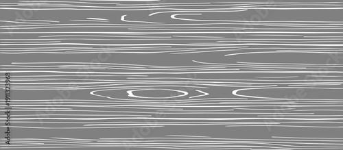 Seamless Black and White Wood Grain Texture Abstract Hand-Drawn Tree Bark Lines and Natural Wooden Surface Patterns Background for Wallpaper, Textile, Packaging, Graphic Design.