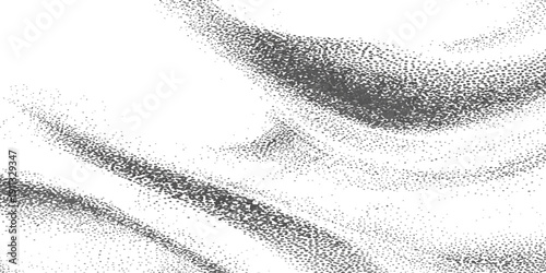 An abstract black and white grunge texture featuring a cold winter landscape of snow and ice patterns with a detailed tire track design on a nature road