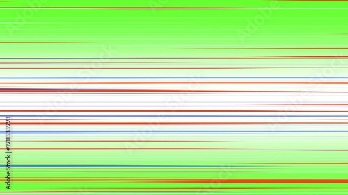 A high-speed motion graphic with vibrant, abstract lines flowing horizontally across the screen.