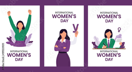 Empowered women celebrating International Women's Day with strength and solidarity