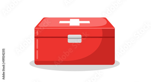 Emergency Medical First Aid Kit Box Vector