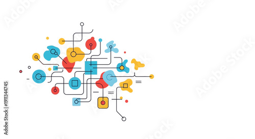 Colorful Circuit Board Electronic Components.