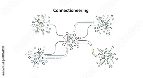 Complex Network System with Interconnected Nodes.