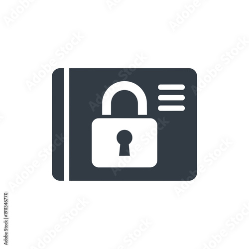 Locked content icon with padlock on a chapter for premium access and restricted material.