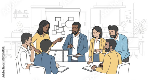 Business Team Meeting Discussion Planning.