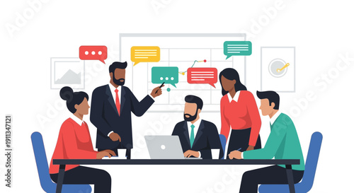 Business Team Meeting Discussion Collaboration.