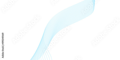 Dynamic blue wave background vector illustration featuring flowing abstract lines and light curves for a modern business wallpaper texture