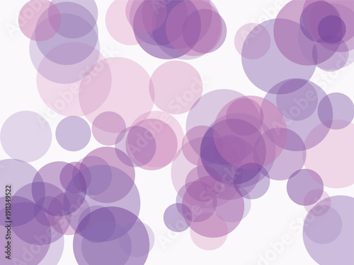 Abstract purple circles pattern on white background for design
