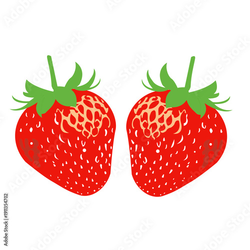 Strawberry Fruit Illustration Design