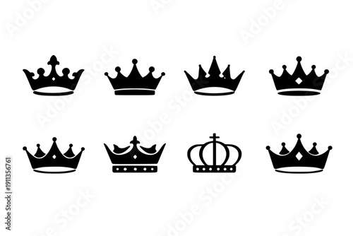 Crowns Collection Vector Art