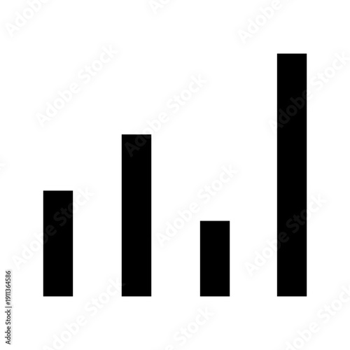 chart bar glyph icon
