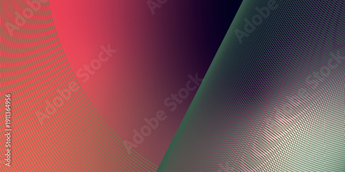 Indigo and pink abstract shape grainy gradient background with black backdrop and noisy texture for wide banner poster and header design