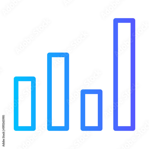 chart bar gradient icon