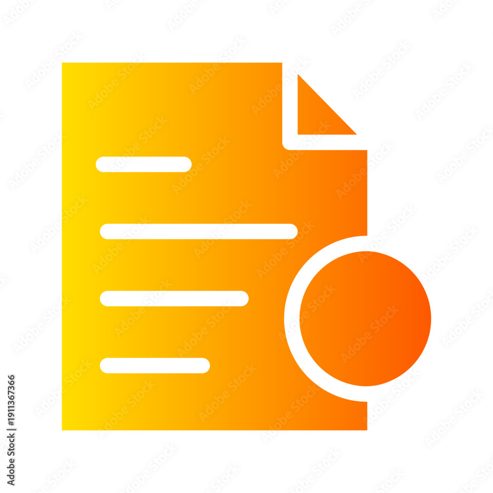 Obraz premium file gradient icon