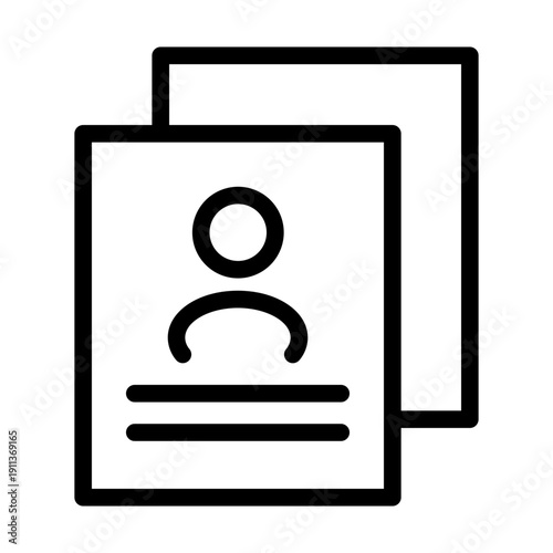 resume line icon