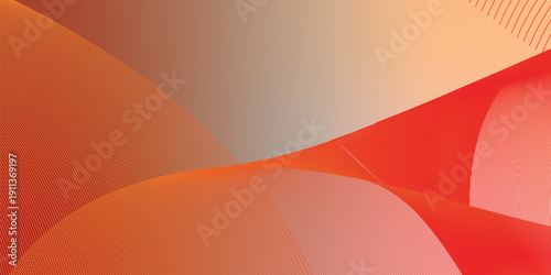 Red and pink  orange abstract shape grainy gradient background with black backdrop and noisy texture for wide banner poster and header design