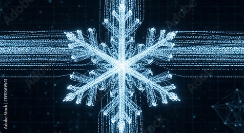 Quantum Data Visualization with Festive Winter Aesthetic