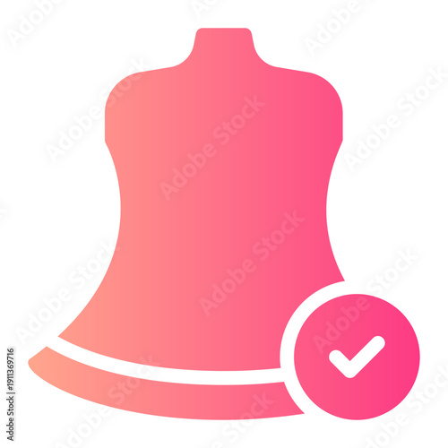 mannequin gradient icon