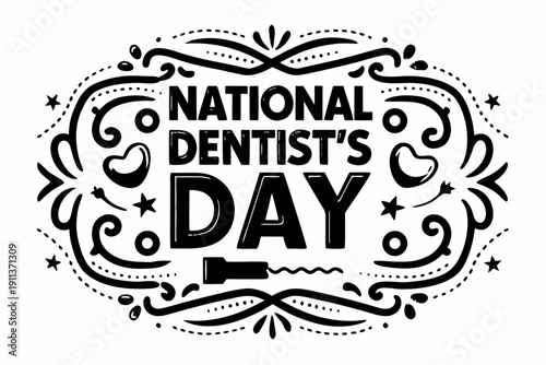National Dentist’s Day Celebration Vector, Dental Health Awareness Design
