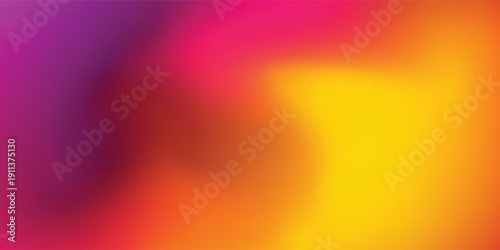 Purple - red and yellow flowing gradient. Minimal blurry. Creating a dreamy and ethereal effect . Vector EPS10. Abstract Digital graphic.