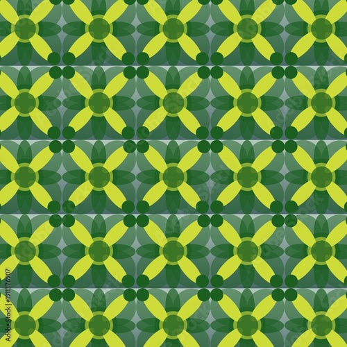 Seamless pattern with leaves