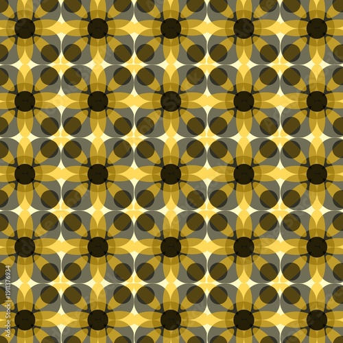 Seamless pattern with leaves