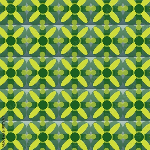 Seamless pattern with leaves