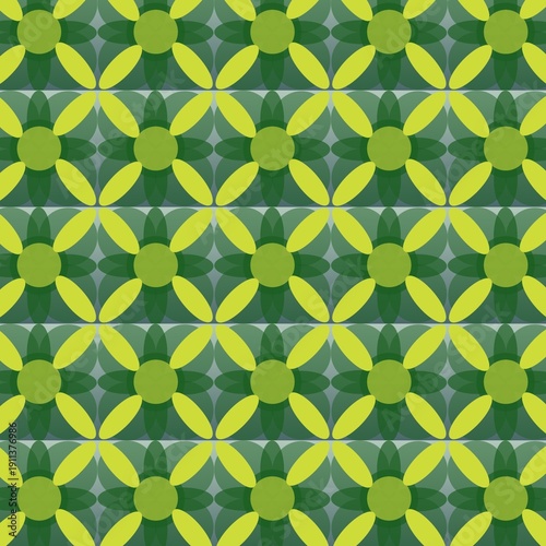 Seamless pattern with leaves
