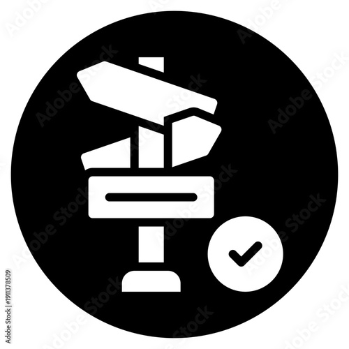 direction sign glyph icon