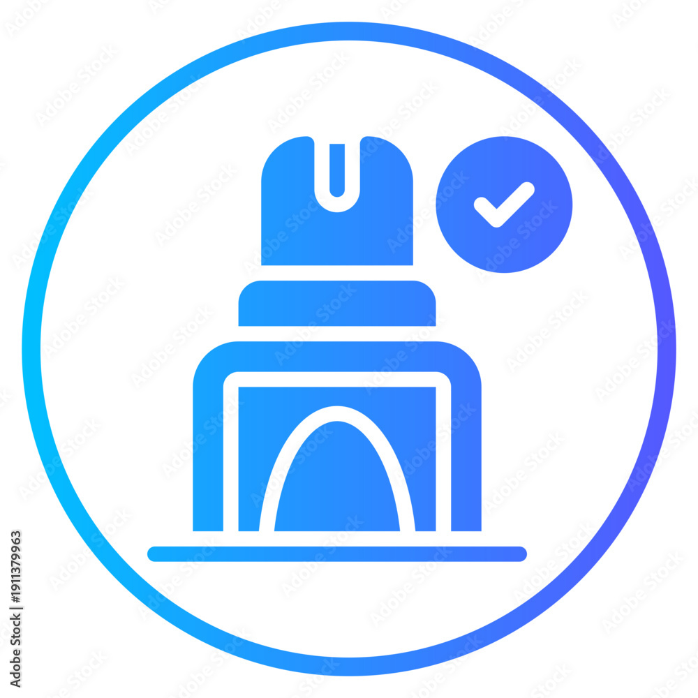 Obraz premium pepper spray gradient icon