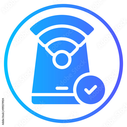 free wifi gradient icon