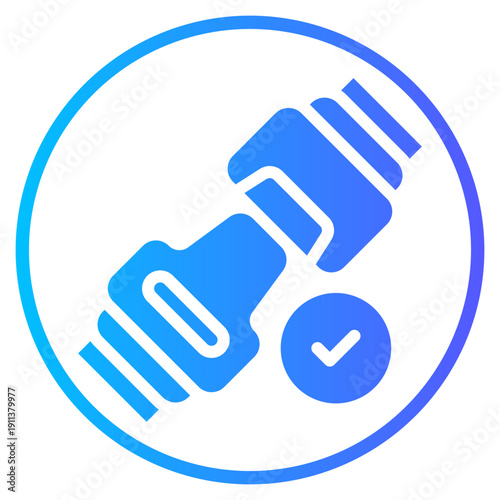 seat belt gradient icon