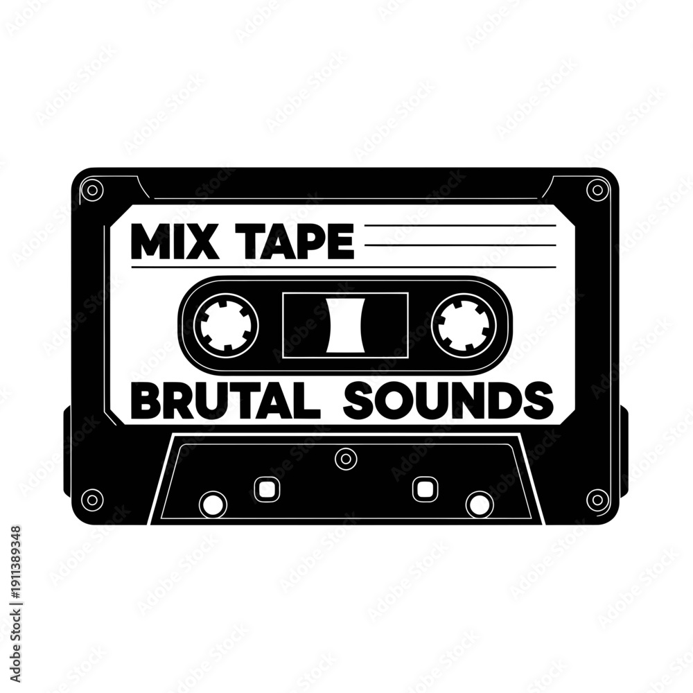 Fototapeta premium Retro Cassette Tape 