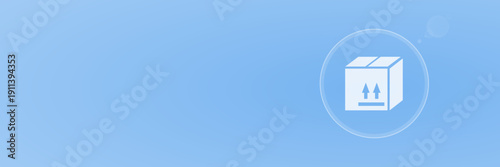 Header Logistik Paket Versand Karton Vektor svg unter 60 kB copy space