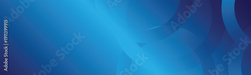 Blue Abstract Geometric Circles Background