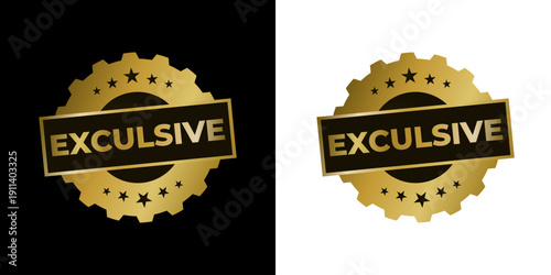 Exclusive Gold Badge Luxury Emblem Premium Quality Design