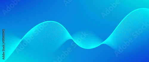 Abstract blue vector background with flowing wave lines and smooth gradients, forming a dynamic, modern composition with depth and motion. eps 10