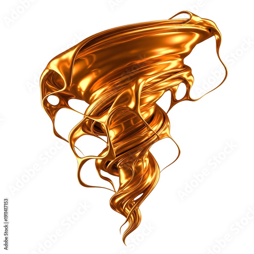 Molten gold liquid splash, luxurious abstract form