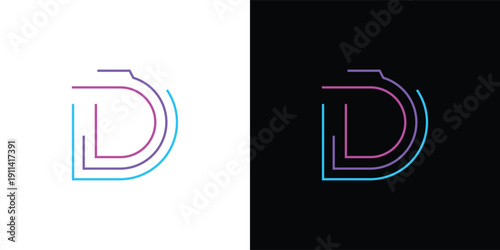 The letter 'D' with a touch of modern, minimalist digital elements