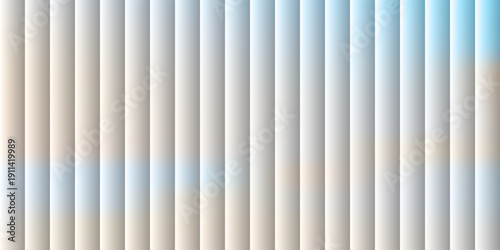 Silver metal aura glass, pale vertical reeded gradient texture. Abstract ribbed pattern background, vector illustration