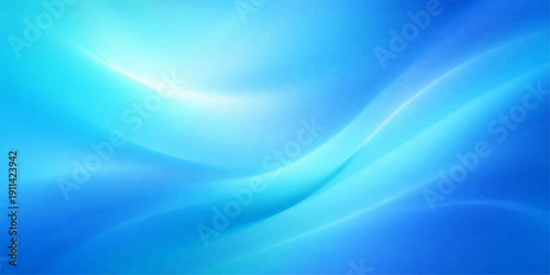 Blue abstract background featuring soft flowing waves and a smooth liquid motion pattern with light blue curves and vector lines for a modern wallpaper design