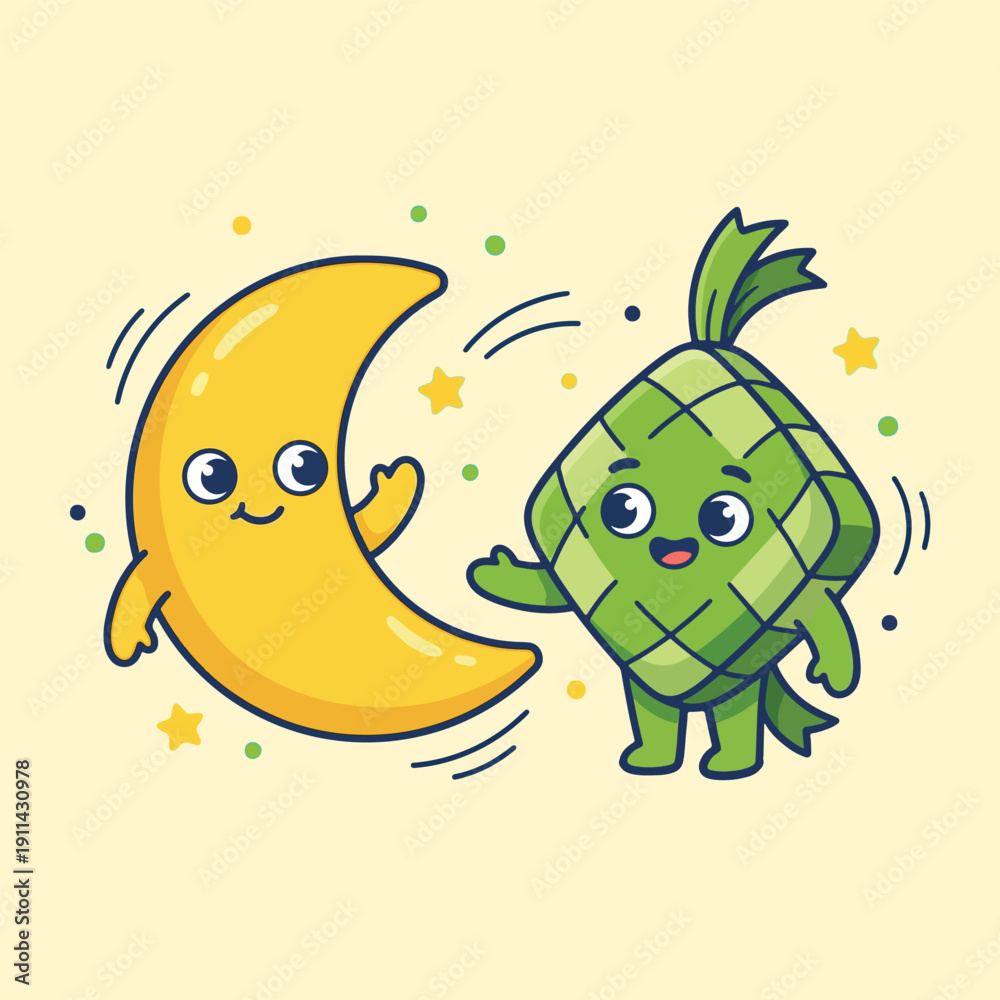 Obraz premium Doodle Illustration for Islamic Ramadan Theme