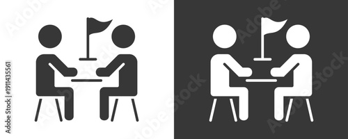 Mentoring Icon Set Vector Collection Isolated In Black And White