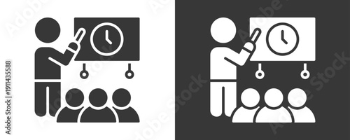 Trainer Icon Set Vector Collection Isolated In Black And White