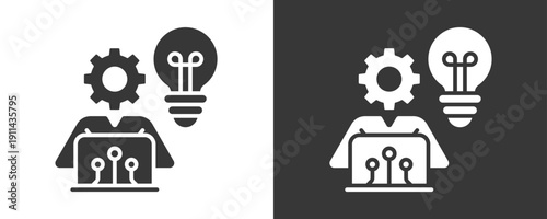 Skill Development Icon Set Vector Collection Isolated In Black And White